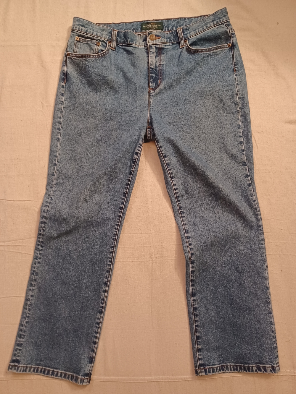 Ralph Lauren Women's Light Blue Straight-Leg Jeans